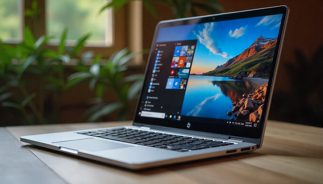 HP Chromebook Premium 15.6 pulgadas - Vista frontal completa